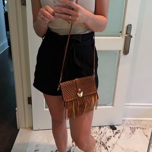 Small Brown clutch purse bohemian look